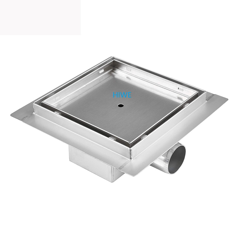 stainless steel square shower drain HWS103